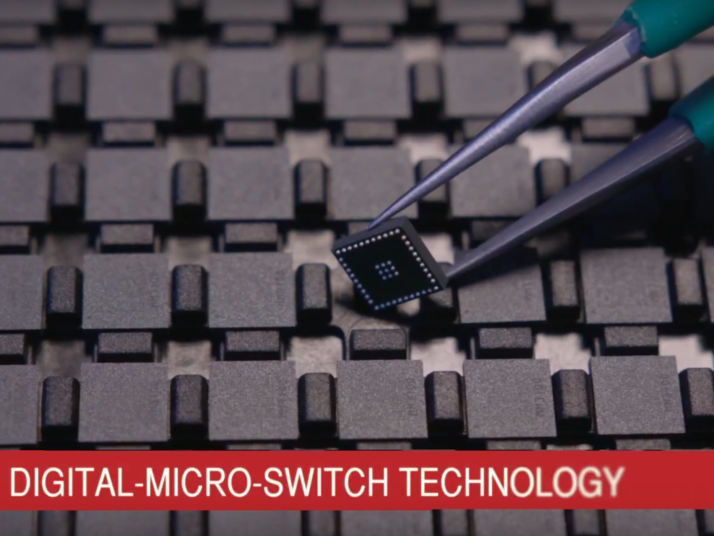 Menlo's RF MEMS switch using digital micro switch technology achieves small form factor